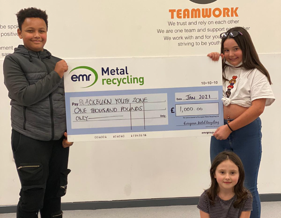 EMR awards donation to Blackburn Youth Zone